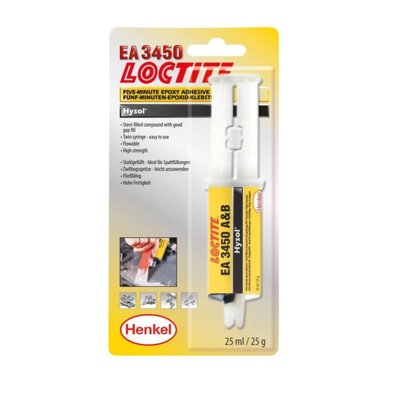 Adeziv epoxidic bicomponent cu pulberi metalice Loctite 3450, 25 ml