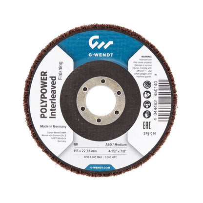 Disc polypower frontal combinat 115mm 80/medium, G-Wendt