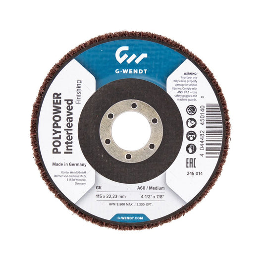 Disc polypower frontal combinat 115mm 80/medium, G-Wendt