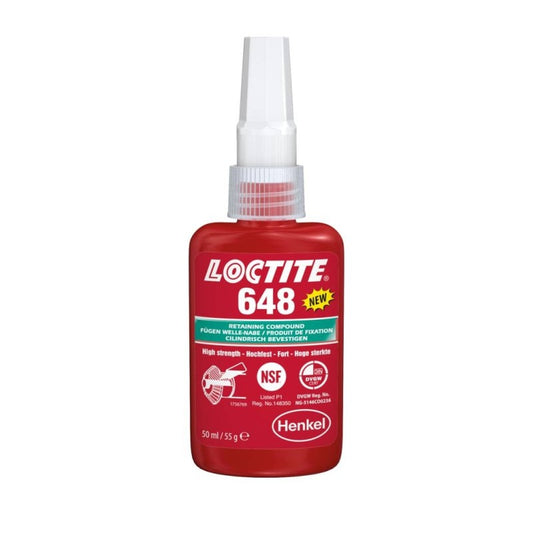 Adeziv pentru fixarea angrenajelor și pinioanelor în cutiile de viteze, Loctite 648, 50 ml