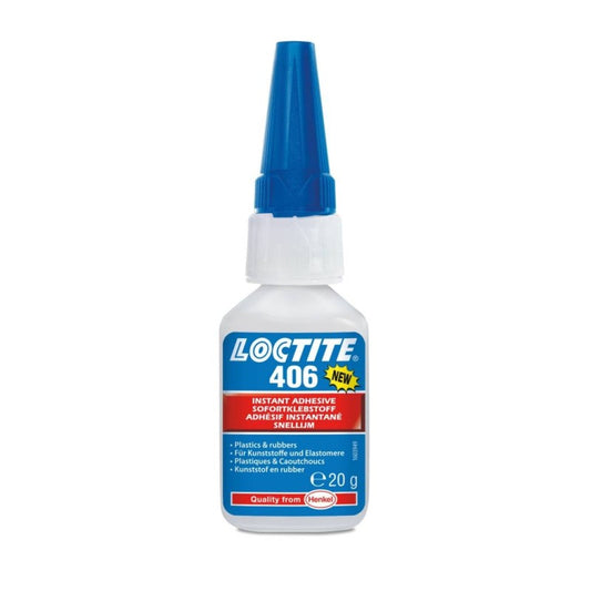 Adeziv rapid plastice si cauciuc Loctite 406, 20 g