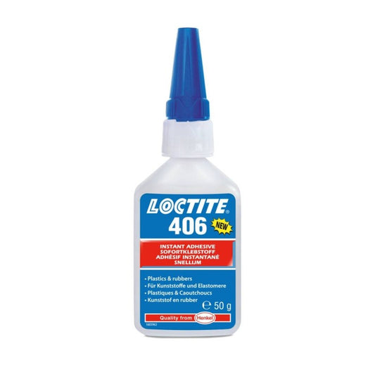 Adeziv rapid plastice si cauciuc Loctite 406, 50 g