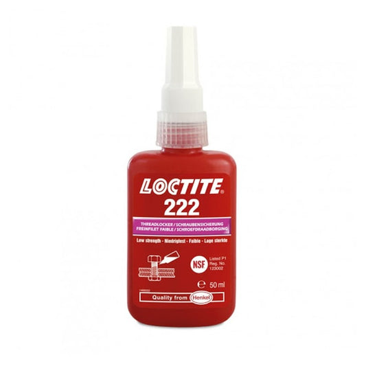 Asigurator filete rezistenta scazuta Loctite 222 50 ml