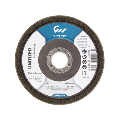 Disc finisare unitized| 125mm 4a-coarse soft, G-Wendt