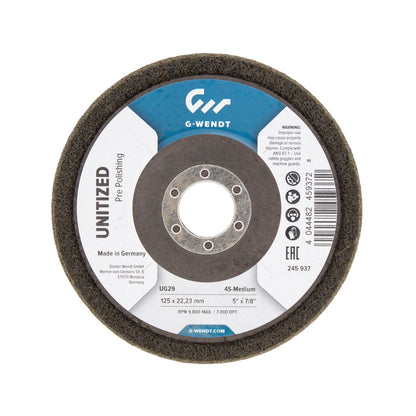Disc finisare unitized| 125mm 4s-medium, G-Wendt