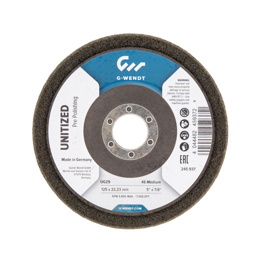 Disc finisare unitized| 125mm 4s-medium, G-Wendt