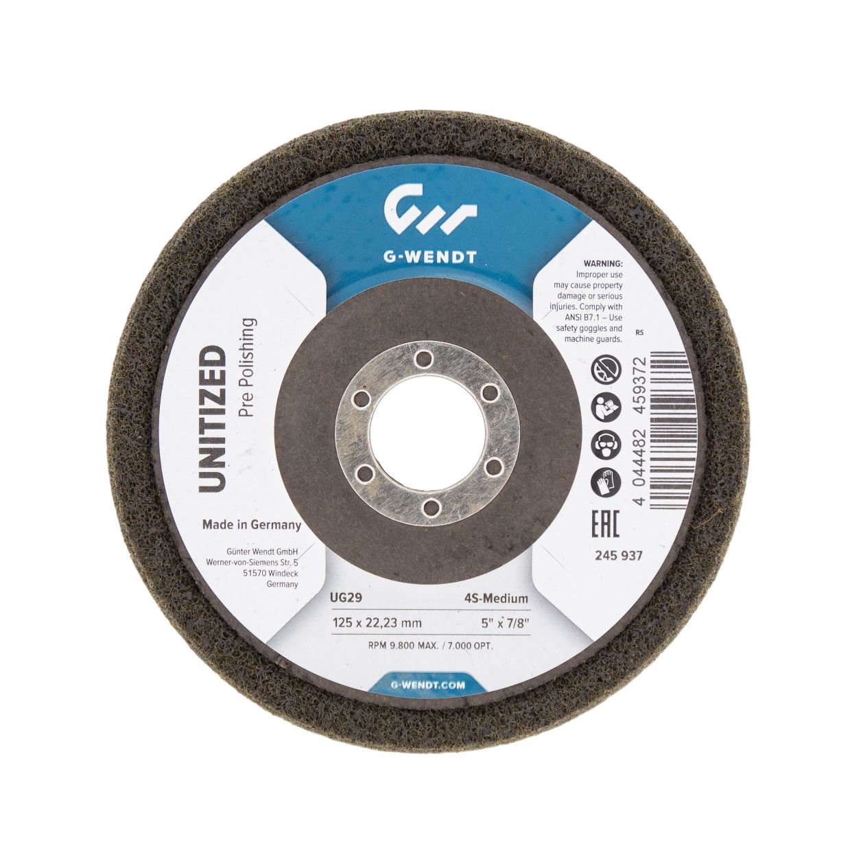 Disc finisare unitized 155mm 4s-veryfine, G-Wendt